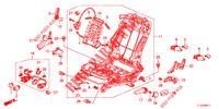 FRONT SEAT COMPONENTS (G.) (HAUTEUR MANUELLE) for Honda ACCORD DIESEL 2.2 ELEGANCE PACK 4 Doors 6 speed manual 2012