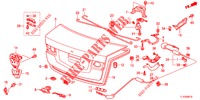 TRUNK LID (4D)  for Honda ACCORD DIESEL 2.2 ELEGANCE PACK 4 Doors 5 speed automatic 2012