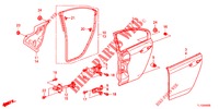 REAR DOOR PANELS (4D)  for Honda ACCORD DIESEL 2.2 EXECUTIVE 4 Doors 6 speed manual 2012