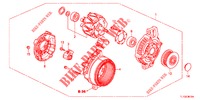 ALTERNATOR (DENSO) (DIESEL) for Honda ACCORD DIESEL 2.2 SH 4 Doors 6 speed manual 2012