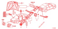 EMBLEMS/CAUTION LABELS  for Honda ACCORD DIESEL 2.2 SH 4 Doors 6 speed manual 2012