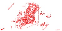 FRONT SEAT COMPONENTS (G.) (SIEGE REGLAGE MANUEL) for Honda ACCORD DIESEL 2.2 SH 4 Doors 6 speed manual 2012