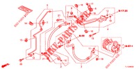 AIR CONDITIONER (FLEXIBLES/TUYAUX) (2.4L) (LH) for Honda ACCORD 2.4 EXECUTIVE 4 Doors 6 speed manual 2012
