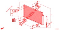 AIR CONDITIONER (CONDENSATEUR) for Honda ACCORD 2.4 S 4 Doors 6 speed manual 2012