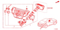 CENTER MODULE (NAVIGATION) for Honda ACCORD 2.4 S 4 Doors 6 speed manual 2012