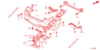 REAR BUMPER  for Honda ACCORD 2.4 S 4 Doors 6 speed manual 2012