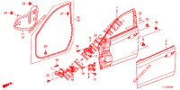FRONT DOOR PANELS (2D)  for Honda ACCORD DIESEL 2.2 COMFORT 4 Doors 5 speed automatic 2013