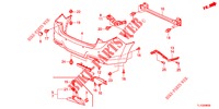 REAR BUMPER  for Honda ACCORD DIESEL 2.2 COMFORT 4 Doors 5 speed automatic 2013