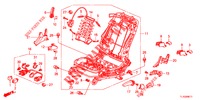 FRONT SEAT COMPONENTS (G.) (HAUTEUR MANUELLE) for Honda ACCORD DIESEL 2.2 ELEGANCE 4 Doors 6 speed manual 2013