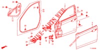 FRONT DOOR PANELS (2D)  for Honda ACCORD DIESEL 2.2 LUXURY 4 Doors 5 speed automatic 2013