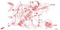 AIR CONDITIONER (FLEXIBLES/TUYAUX) (2.0L) (LH) for Honda ACCORD 2.0 EXECUTIVE 4 Doors 6 speed manual 2014