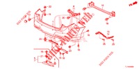 REAR BUMPER  for Honda ACCORD 2.0 EXECUTIVE 4 Doors 6 speed manual 2014