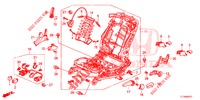 FRONT SEAT COMPONENTS (G.) (HAUTEUR MANUELLE) for Honda ACCORD DIESEL 2.2 ELEGANCE 4 Doors 6 speed manual 2014