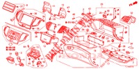 INSTRUMENT GARNISH (COTE DE PASSAGER) (LH) for Honda ACCORD DIESEL 2.2 ELEGANCE PACK 4 Doors 6 speed manual 2014