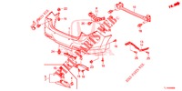 REAR BUMPER  for Honda ACCORD DIESEL 2.2 ELEGANCE PACK 4 Doors 6 speed manual 2014