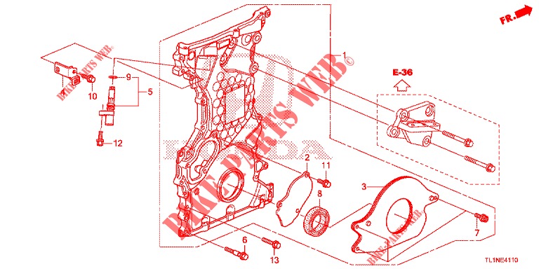 CHAIN CASE (DIESEL) for Honda ACCORD DIESEL 2.2 LUXURY 4 Doors 5 speed automatic 2014