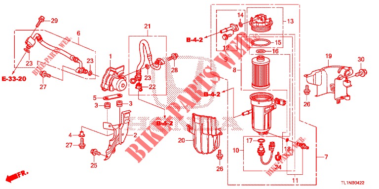 FUEL STRAINER (DIESEL) (AT) for Honda ACCORD DIESEL 2.2 LUXURY 4 Doors 5 speed automatic 2014
