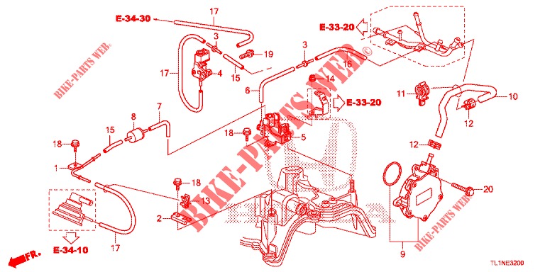 INSTALL PIPE/VACUUM PUMP (DIESEL) for Honda ACCORD DIESEL 2.2 LUXURY 4 Doors 5 speed automatic 2014