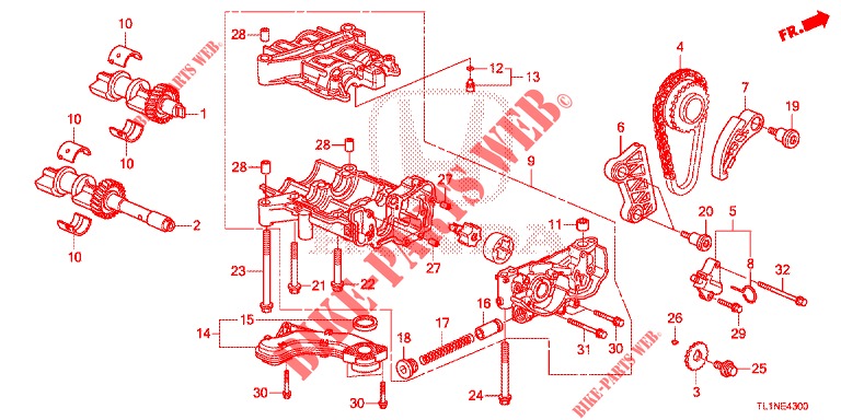 OIL PUMP (DIESEL) for Honda ACCORD DIESEL 2.2 LUXURY 4 Doors 5 speed automatic 2014