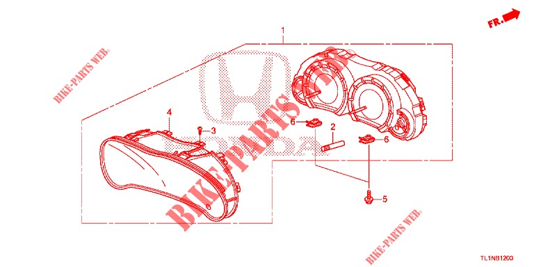 SPEEDOMETER  for Honda ACCORD DIESEL 2.2 LUXURY 4 Doors 5 speed automatic 2014