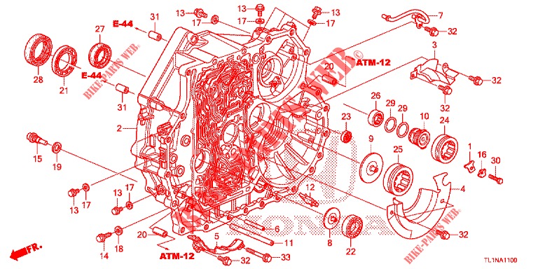 TORQUE CONVERTER CASE (DIESEL) for Honda ACCORD DIESEL 2.2 LUXURY 4 Doors 5 speed automatic 2014