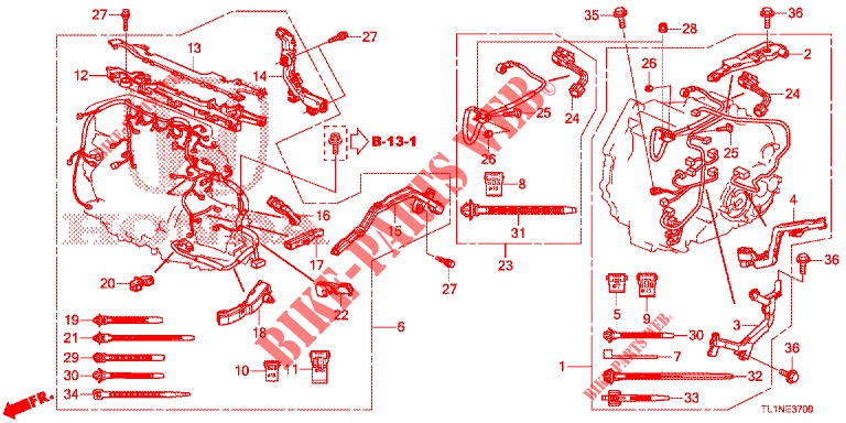 ENGINE WIRE HARNESS (DIESEL) for Honda ACCORD DIESEL 2.2 EXECUTIVE H 4 Doors 6 speed manual 2014