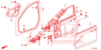 FRONT DOOR PANELS (2D)  for Honda ACCORD 2.4 EXCLUSIVE 4 Doors 6 speed manual 2014