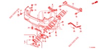 REAR BUMPER  for Honda ACCORD 2.4 EXCLUSIVE 4 Doors 6 speed manual 2014