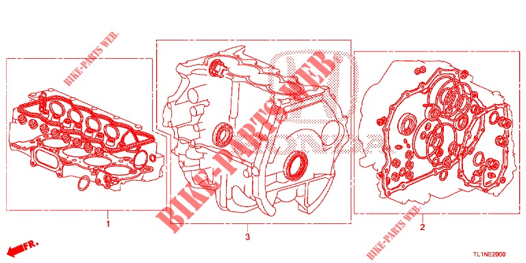 GASKET KIT/ TRANSMISSION ASSY. (2.0L) for Honda ACCORD 2.0 COMFORT 4 Doors 6 speed manual 2015