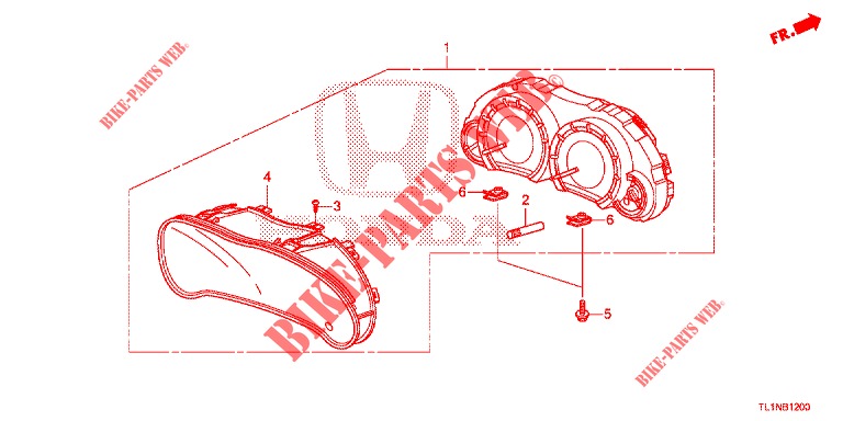 SPEEDOMETER  for Honda ACCORD 2.0 COMFORT 4 Doors 6 speed manual 2015