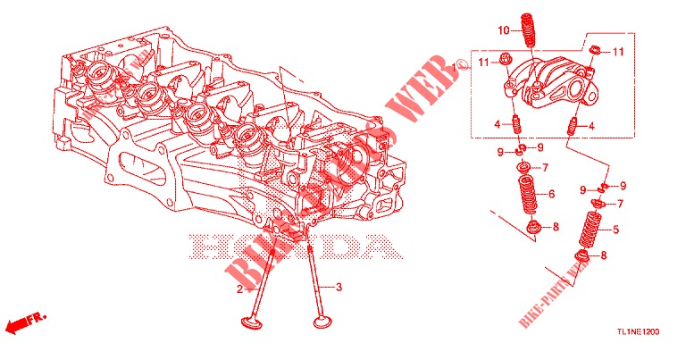 VALVE/ROCKER ARM (2.0L) for Honda ACCORD 2.0 COMFORT 4 Doors 6 speed manual 2015