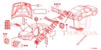 EMBLEMS/CAUTION LABELS  for Honda ACCORD 2.0 EXECUTIVE 4 Doors 6 speed manual 2015