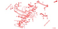 REAR BUMPER  for Honda ACCORD 2.0 EXECUTIVE 4 Doors 6 speed manual 2015