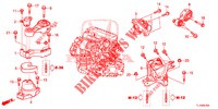 ENGINE MOUNTS (DIESEL) (MT) for Honda ACCORD DIESEL 2.2 SH 4 Doors 6 speed manual 2015