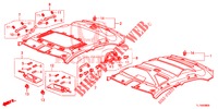 ROOF LINING  for Honda ACCORD DIESEL 2.2 SH 4 Doors 6 speed manual 2015