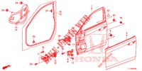 FRONT DOOR PANELS (2D)  for Honda ACCORD 2.4 EXCLUSIVE 4 Doors 5 speed automatic 2015