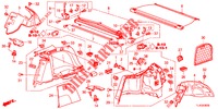 REAR SIDE LINING (2D)  for Honda ACCORD TOURER DIESEL 2.2 ELEGANCE PACK 5 Doors 6 speed manual 2013