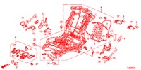 FRONT SEAT COMPONENTS (D.) (HAUTEUR MANUELLE) for Honda ACCORD TOURER DIESEL 2.2 ELEGANCE PACK 5 Doors 5 speed automatic 2013