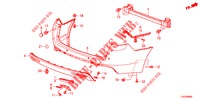 REAR BUMPER  for Honda ACCORD TOURER DIESEL 2.2 LUXURY 5 Doors 5 speed automatic 2013