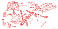 EMBLEMS/CAUTION LABELS  for Honda ACCORD TOURER DIESEL 2.2 SH 5 Doors 6 speed manual 2013