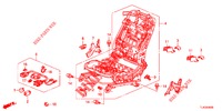 FRONT SEAT COMPONENTS (D.) (SIEGE REGLAGE MANUEL) for Honda ACCORD TOURER DIESEL 2.2 SH 5 Doors 6 speed manual 2013