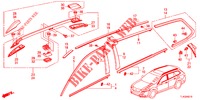 MOLDING/ROOF RAIL  for Honda ACCORD TOURER DIESEL 2.2 SH 5 Doors 6 speed manual 2013