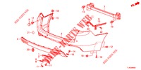 REAR BUMPER  for Honda ACCORD TOURER DIESEL 2.2 SH 5 Doors 6 speed manual 2013