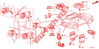 SWITCH (LH) for Honda ACCORD TOURER DIESEL 2.2 COMFORT 5 Doors 6 speed manual 2014