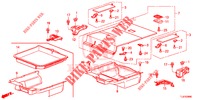 REAR FLOOR BOX  for Honda ACCORD TOURER DIESEL 2.2 ELEGANCE PACK 5 Doors 6 speed manual 2014