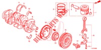 CRANKSHAFT/PISTON (DIESEL) for Honda ACCORD TOURER DIESEL 2.2 LUXURY 5 Doors 6 speed manual 2014