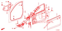 FRONT DOOR PANELS (2D)  for Honda ACCORD TOURER DIESEL 2.2 S 5 Doors 6 speed manual 2014