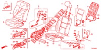 FRONT SEAT/SEATBELTS (D.) (LH) for Honda ACCORD TOURER DIESEL 2.2 SH 5 Doors 6 speed manual 2014