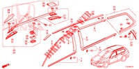 MOLDING/ROOF RAIL  for Honda ACCORD TOURER DIESEL 2.2 SH 5 Doors 6 speed manual 2014