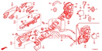 REAR DOOR LOCKS/OUTER HAN DLE  for Honda ACCORD TOURER DIESEL 2.2 SH 5 Doors 6 speed manual 2014